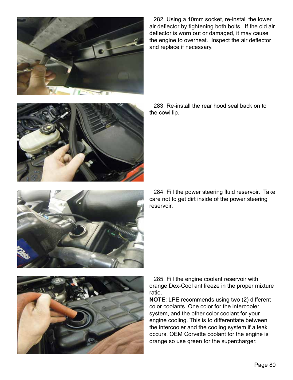 Lingenfelter L250280197 Lingenfelter C5 Corvette E-Force Supercharger Install Kit v2.9 User Manual | Page 81 / 87