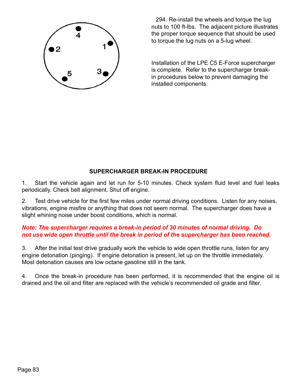 Lingenfelter L250280197 Lingenfelter C5 Corvette E-Force Supercharger Install Kit v2.9 User Manual | Page 84 / 87