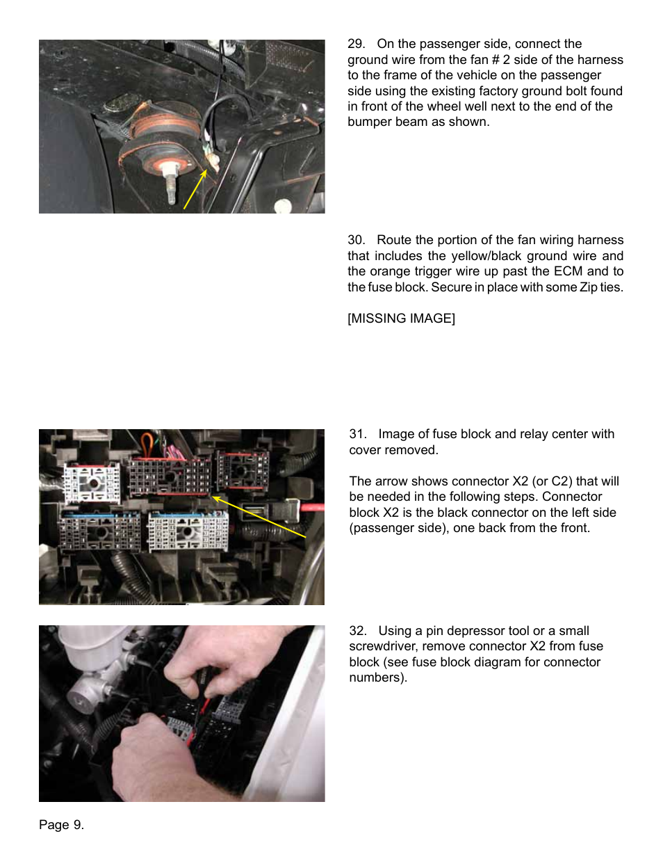 Lingenfelter L300080607 Lingenfelter Suburban Yukon Aux Fan Kit AC Clutch Control 2005-07 vE User Manual | Page 10 / 20