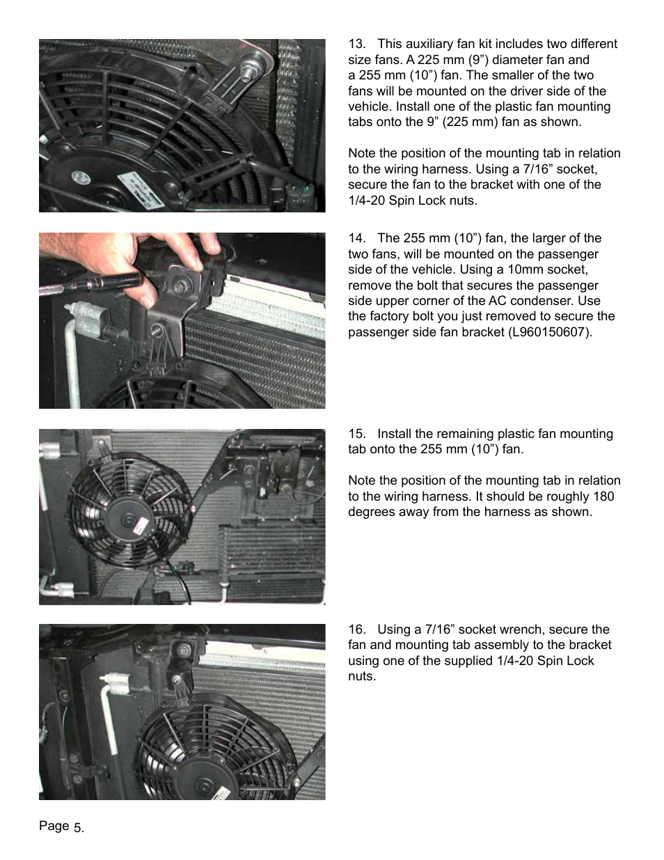 Lingenfelter L300080607 Lingenfelter Suburban Yukon Aux Fan Kit AC Clutch Control 2005-07 vE User Manual | Page 6 / 20