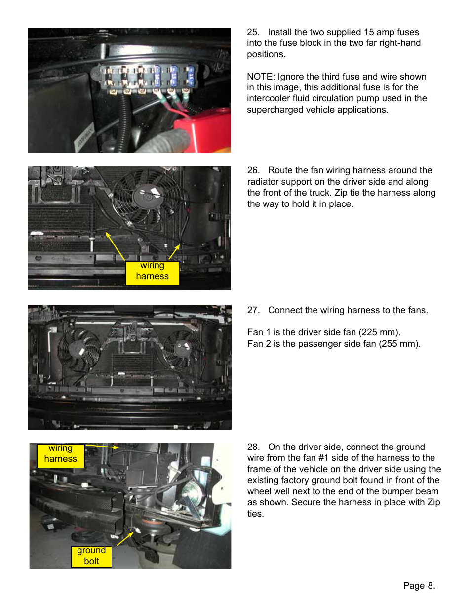 Lingenfelter L300080607 Lingenfelter Suburban Yukon Aux Fan Kit AC Clutch Control 2005-07 vE User Manual | Page 9 / 20