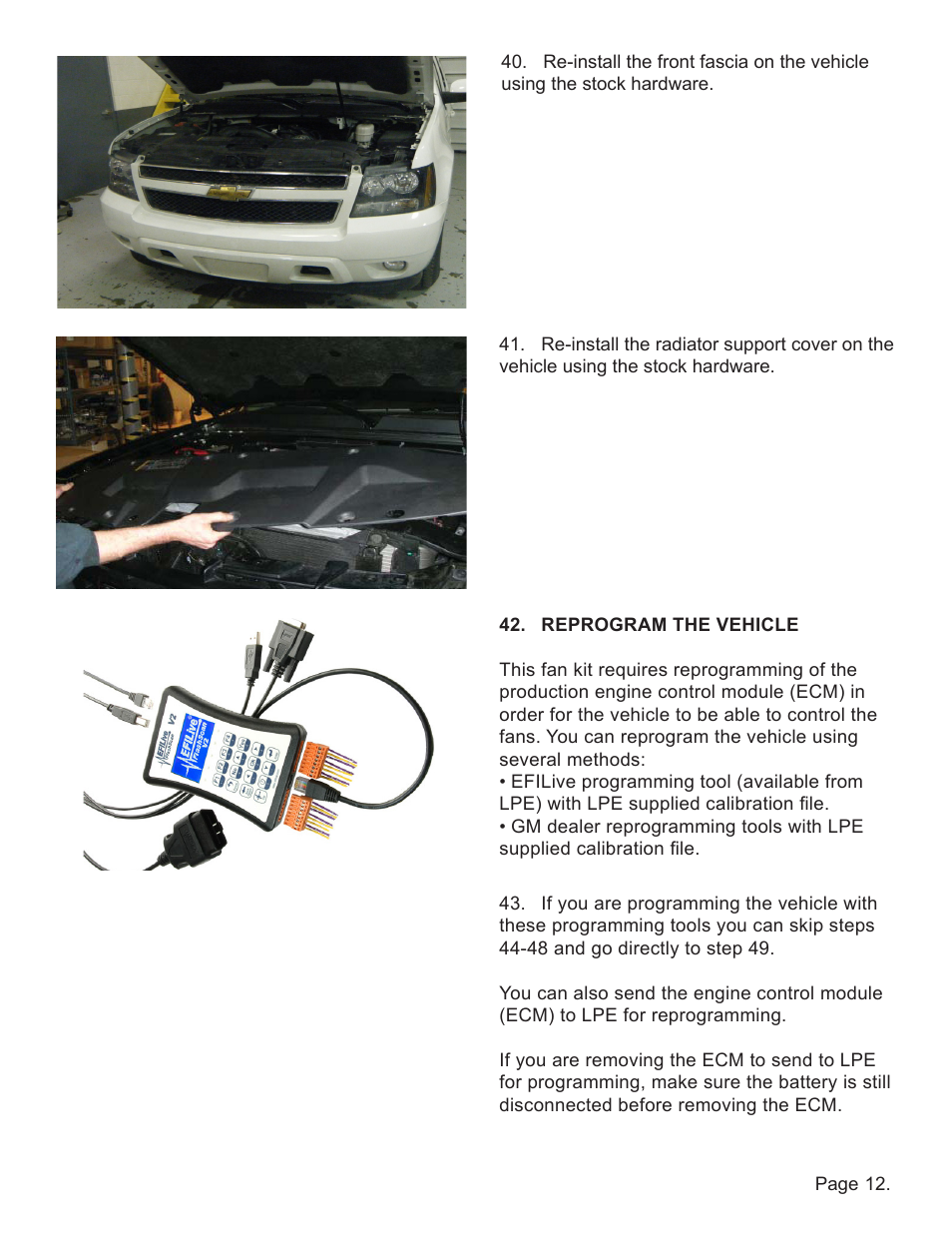 Lingenfelter L300090607 Lingenfelter Suburban Yukon Aux Fan Kit ECM Fan Control 2005-07 v1.0 User Manual | Page 13 / 20