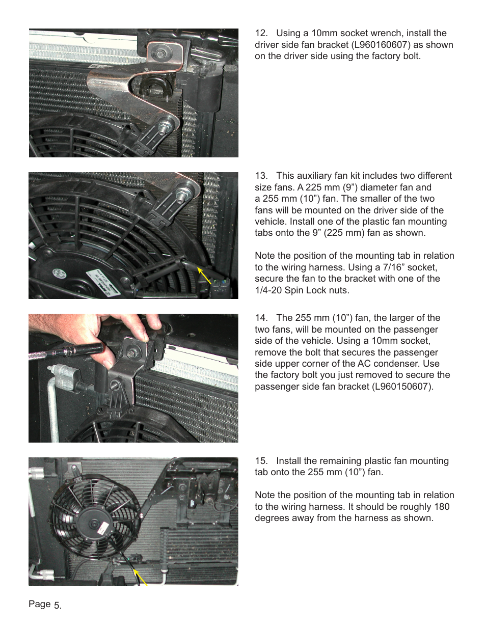 Lingenfelter L300090607 Lingenfelter Suburban Yukon Aux Fan Kit ECM Fan Control 2005-07 v1.0 User Manual | Page 6 / 20