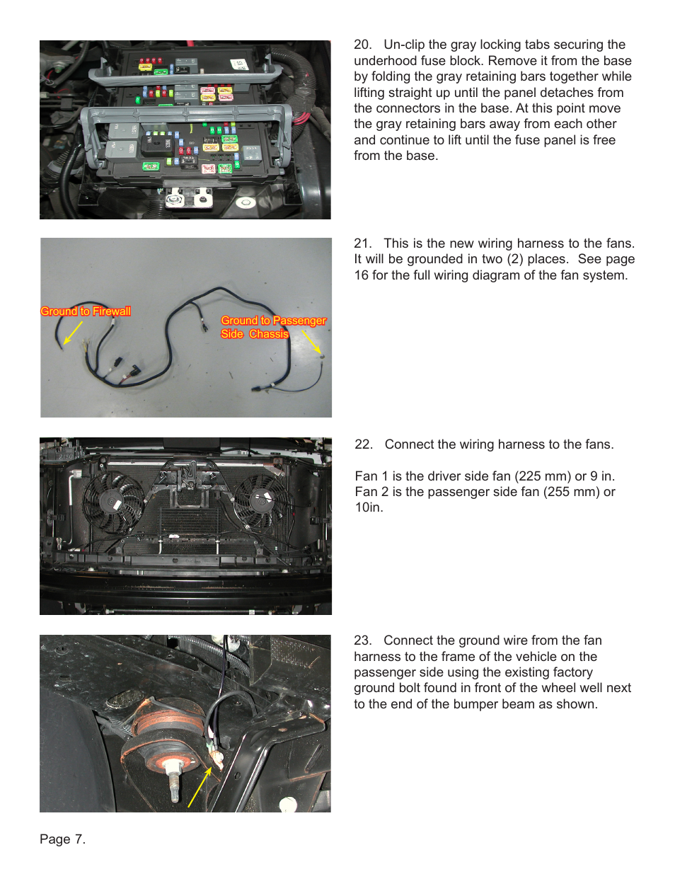 Lingenfelter L300090607 Lingenfelter Suburban Yukon Aux Fan Kit ECM Fan Control 2005-07 v1.0 User Manual | Page 8 / 20