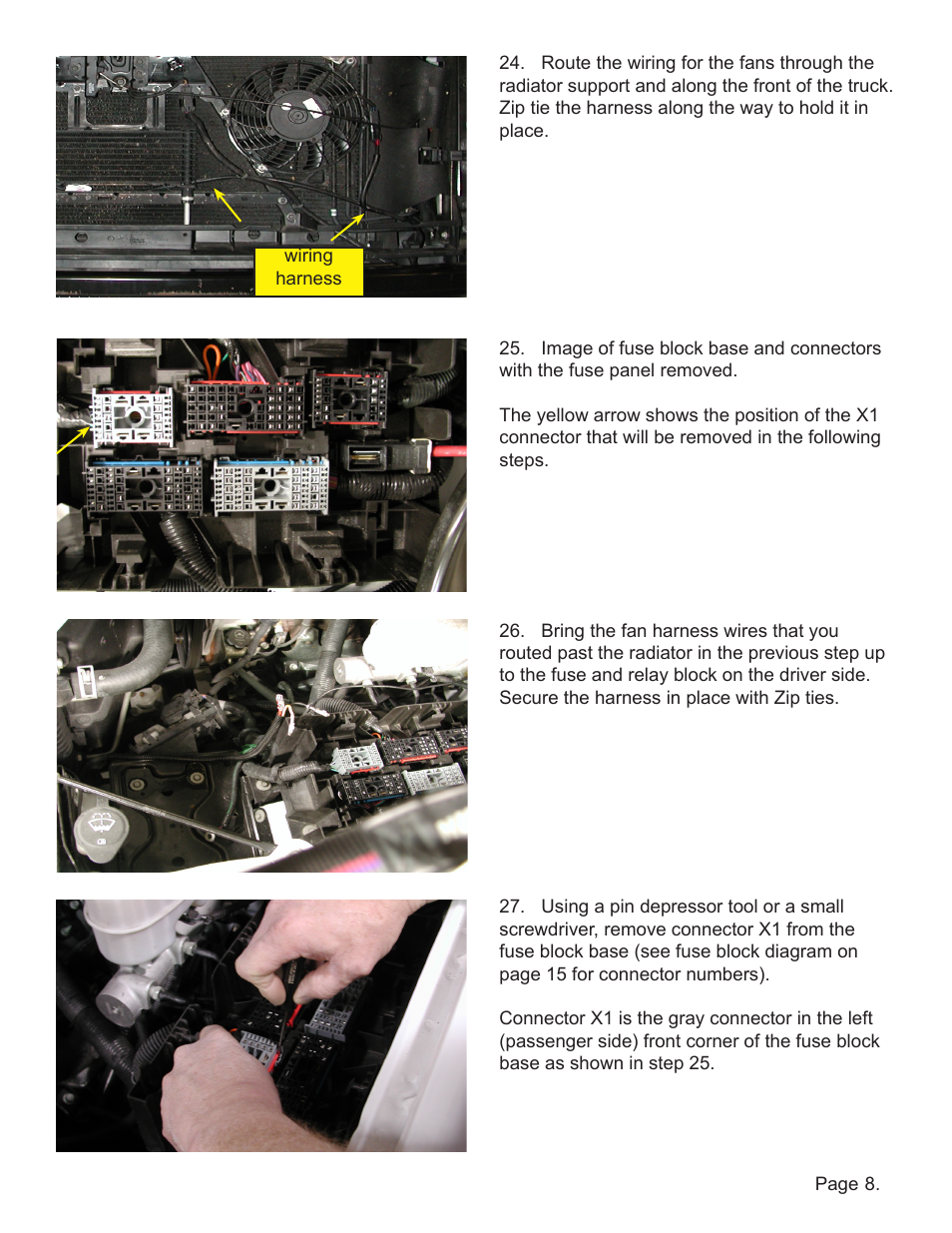 Lingenfelter L300090607 Lingenfelter Suburban Yukon Aux Fan Kit ECM Fan Control 2005-07 v1.0 User Manual | Page 9 / 20