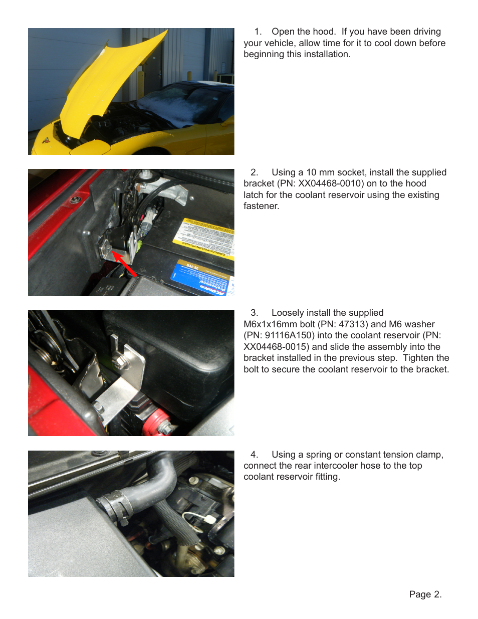 Lingenfelter L300165297 LPE C5 Corvette Supercharger Turbo Intercooler Reservoir Tank v1.2 User Manual | Page 3 / 6