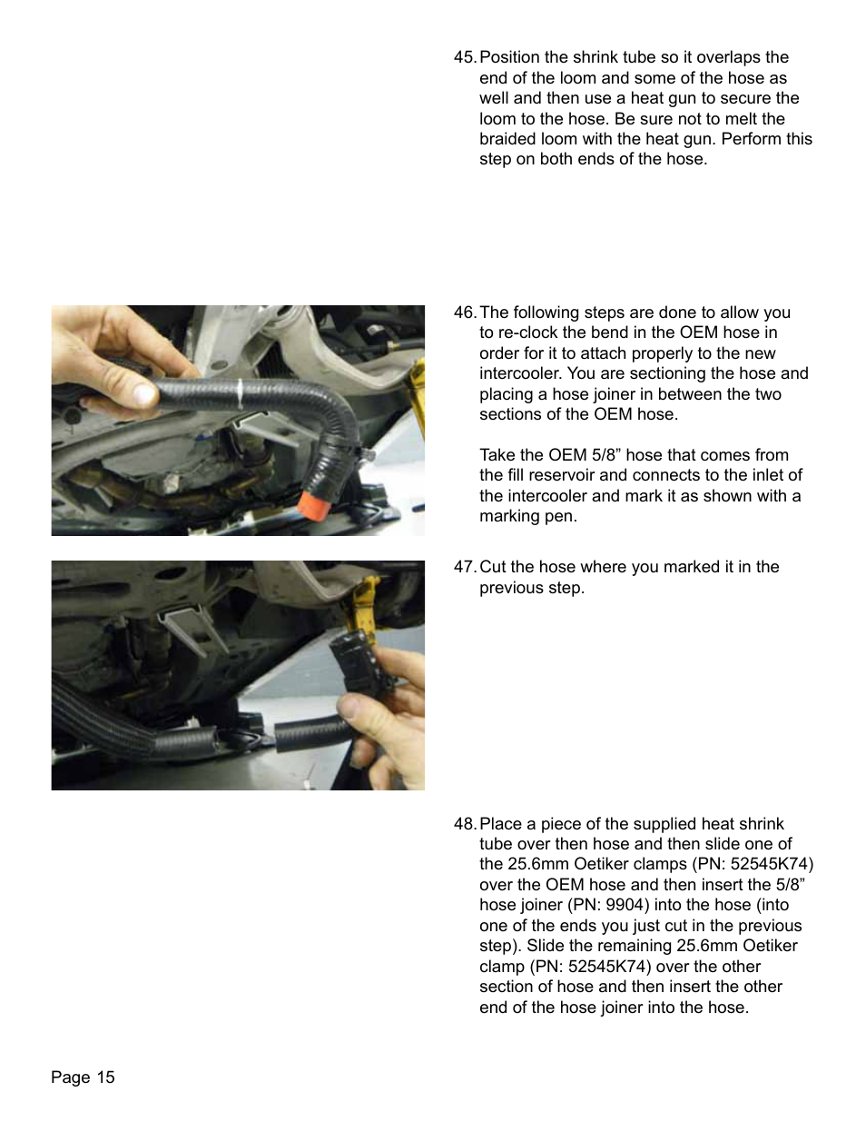 Lingenfelter L320030709 Lingenfelter CTS-V Intercooler Radiator Kit 2009-13 v1.1 User Manual | Page 16 / 39