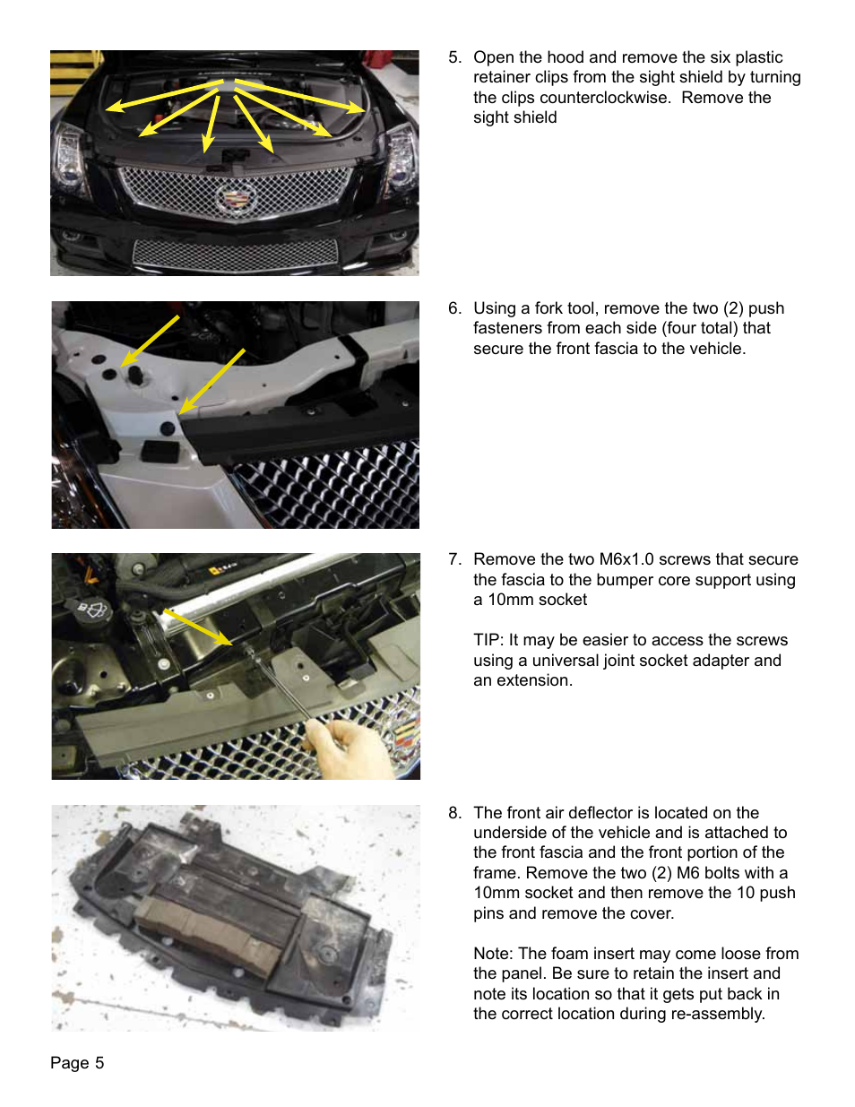 Lingenfelter L320030709 Lingenfelter CTS-V Intercooler Radiator Kit 2009-13 v1.1 User Manual | Page 6 / 39