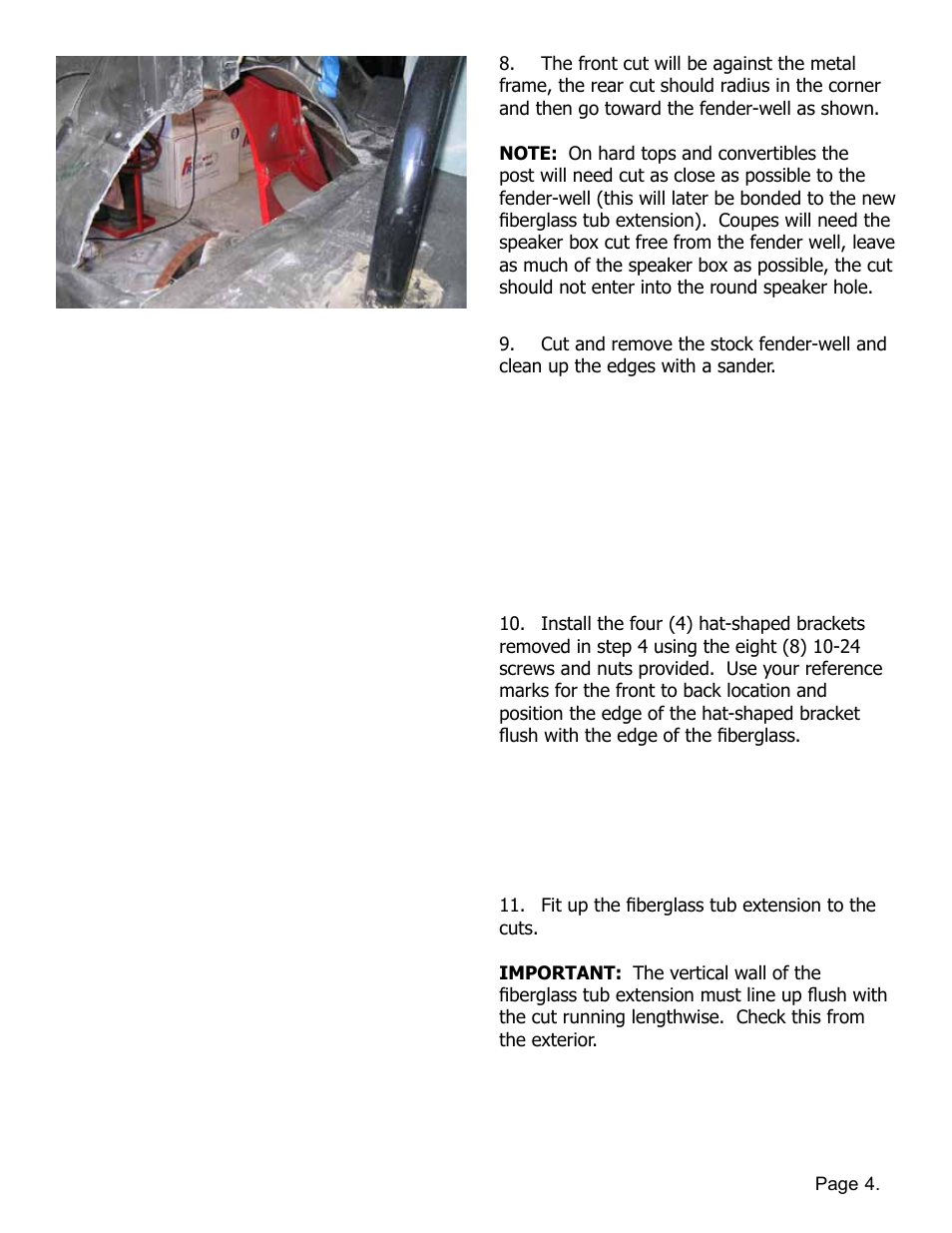Lingenfelter L350080197 Lingenfelter C5 Corvette Mini Tub Kit User Manual | Page 5 / 15