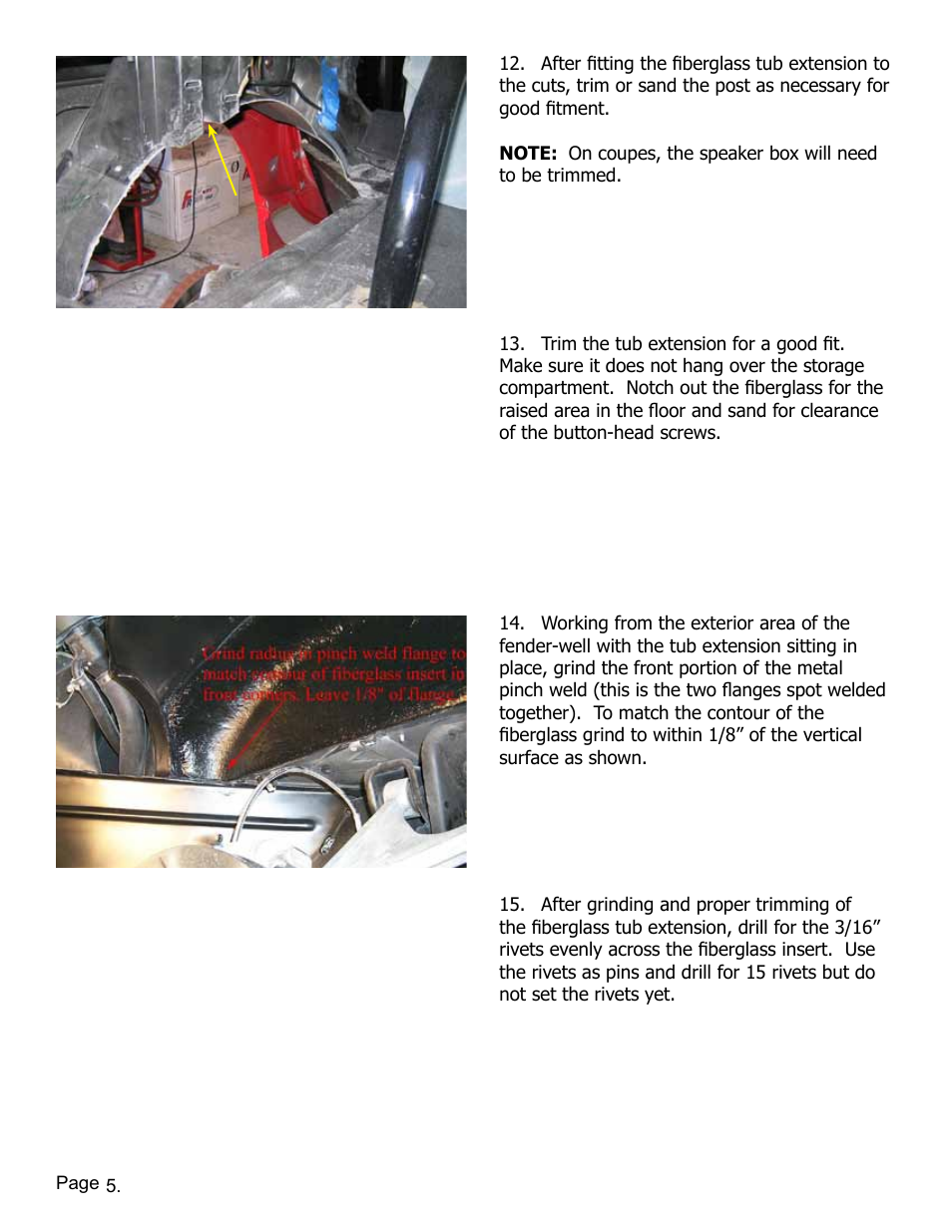 Lingenfelter L350080197 Lingenfelter C5 Corvette Mini Tub Kit User Manual | Page 6 / 15