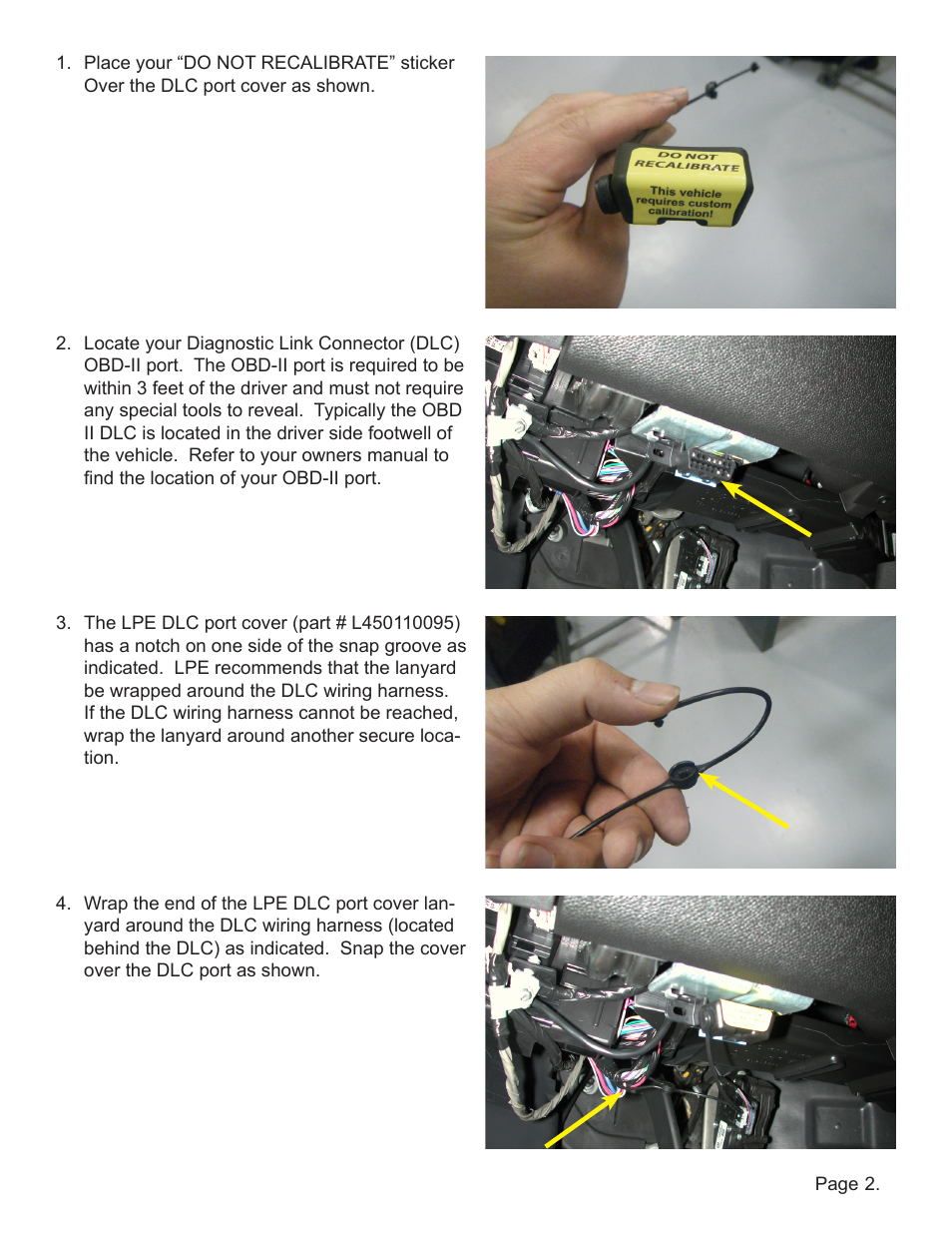 Lingenfelter L450110095 Lingenfelter Diagnostic Port Cover Kit v1.0 User Manual | Page 3 / 5