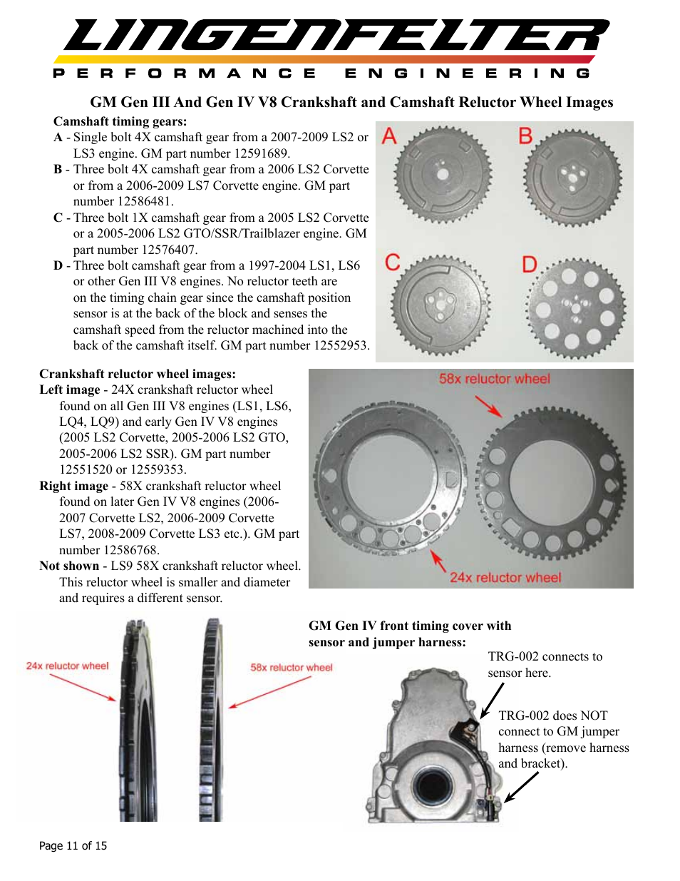 Lingenfelter L460065397 Lingenfelter TRG-002 58x Trigger Conversion Module v1.6 User Manual | Page 12 / 16