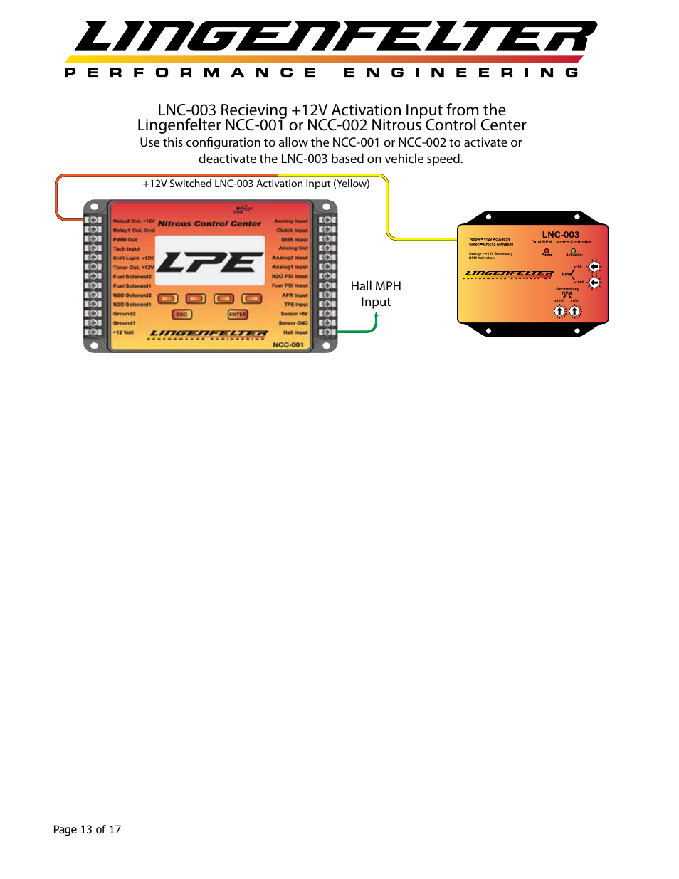 Lingenfelter L460105297 Lingenfelter LNC-003 Dual RPM Launch Controller v2.7 User Manual | Page 14 / 18