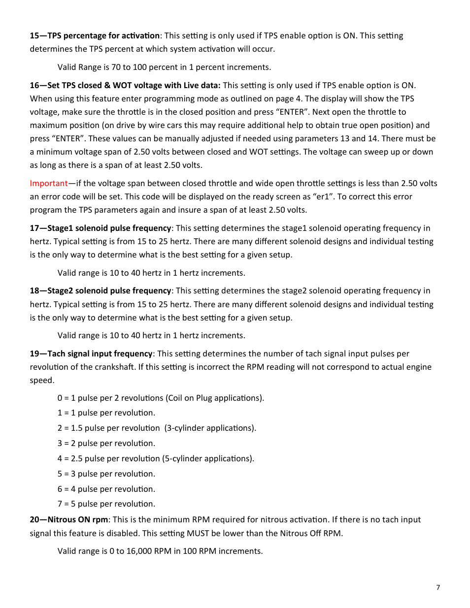 Lingenfelter L460330000 Micro Storm MS-001 2-Stage Dual Ramp Progressive Nitrous Controller v 2.6 User Manual | Page 7 / 14
