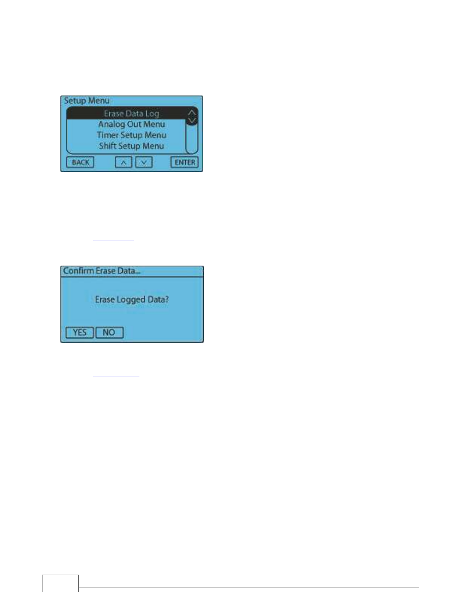 7setup menu, 1 erase data log | Lingenfelter L460240000 Lingenfelter NCC-002 Nitrous Control Center v1.5 User Manual | Page 86 / 175