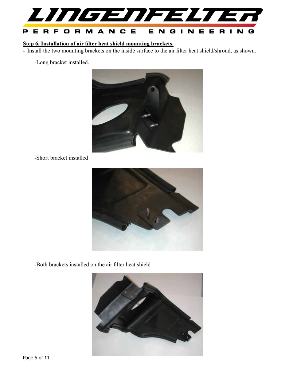 Lingenfelter L650050704 Lingenfelter Cadillac CTS-V Airbox 2004-2007 v3.1 User Manual | Page 6 / 12