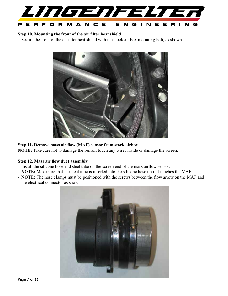 Lingenfelter L650050704 Lingenfelter Cadillac CTS-V Airbox 2004-2007 v3.1 User Manual | Page 8 / 12