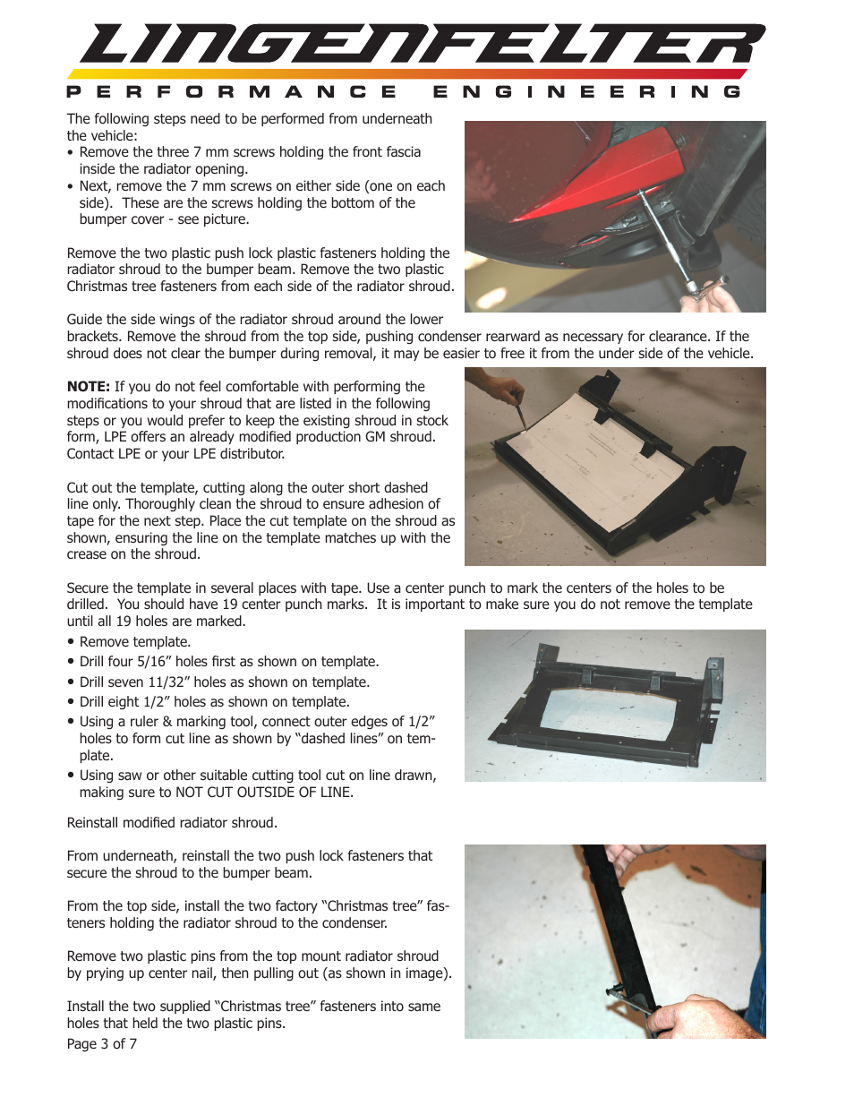 Lingenfelter L650070105 Lingenfelter C6 Corvette Air Intake 2005-2007 v3.1 User Manual | Page 4 / 8