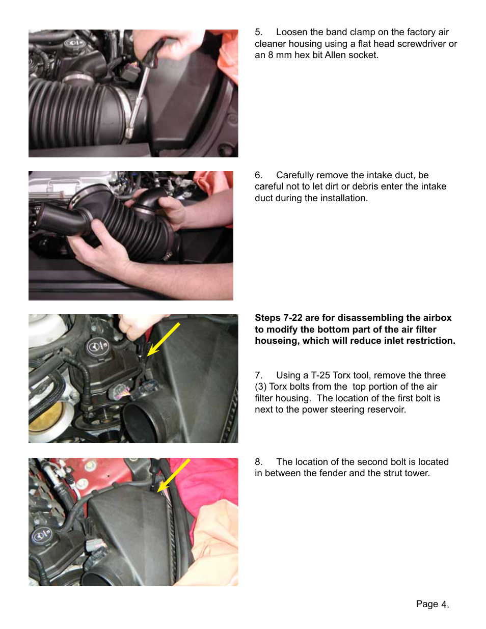 Lingenfelter L650140709 Lingenfelter Cadillac CTS-V Air Intake Duct v1.3 User Manual | Page 5 / 12