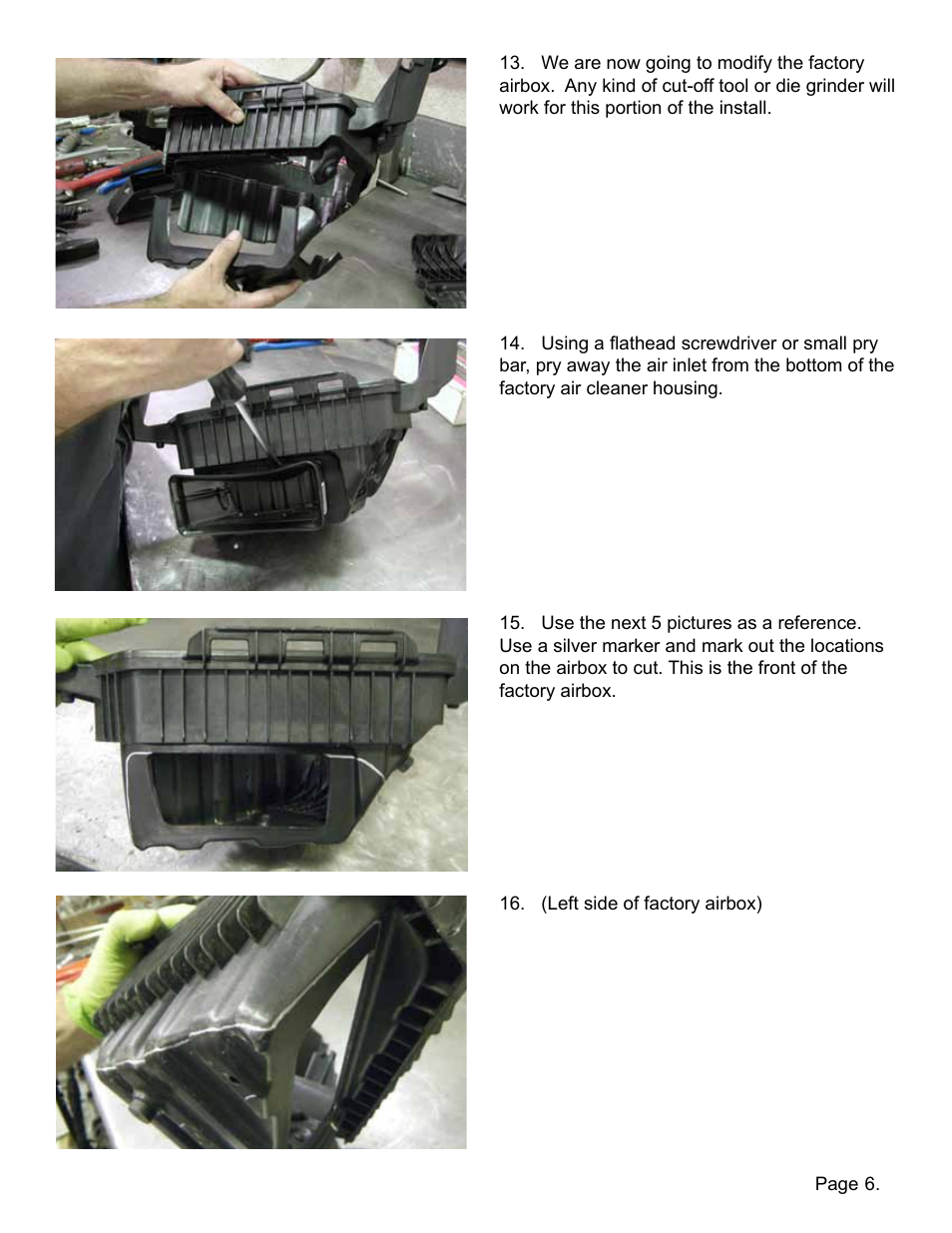 Lingenfelter L650140709 Lingenfelter Cadillac CTS-V Air Intake Duct v1.3 User Manual | Page 7 / 12
