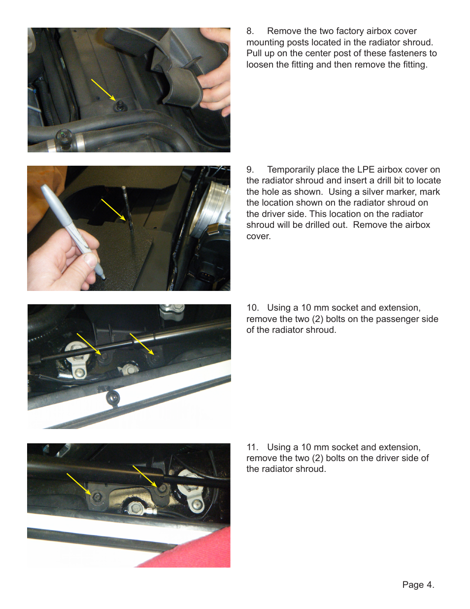 Lingenfelter L650150309 Lingenfelter C6 ZR1 Lingenfelter Air Intake 2009-2012 v2.2 User Manual | Page 5 / 13