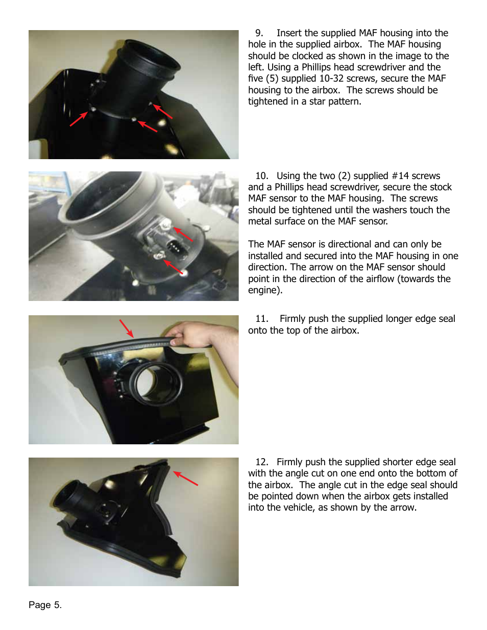 Lingenfelter L650182012 Lingenfelter ZL1 Camaro Air Intake Kit 2012-2013 v1.6 User Manual | Page 6 / 11