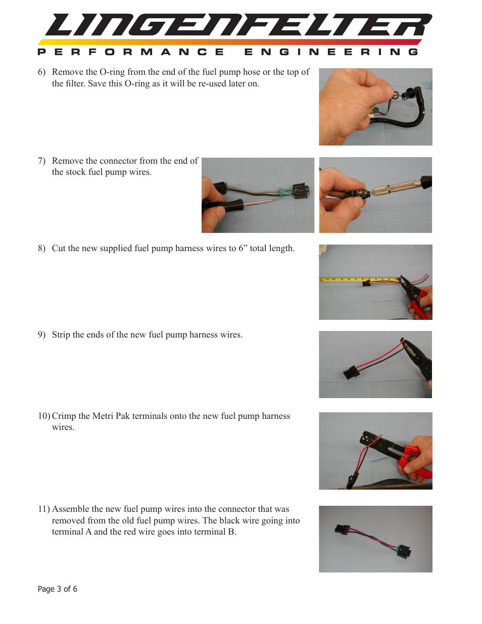 Lingenfelter L710050607 Lingenfelter Suburban & Yukon XL Fuel Pump 2007 v1.1 User Manual | Page 4 / 7