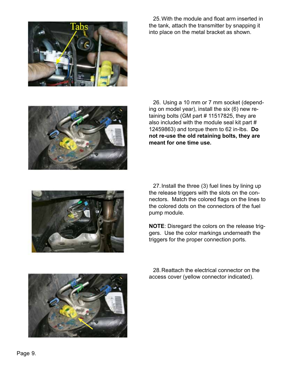 Lingenfelter L710650197 Lingenfelter C5 Corvette High Flow Fuel Pump 1997-2002 v2.9 User Manual | Page 10 / 12