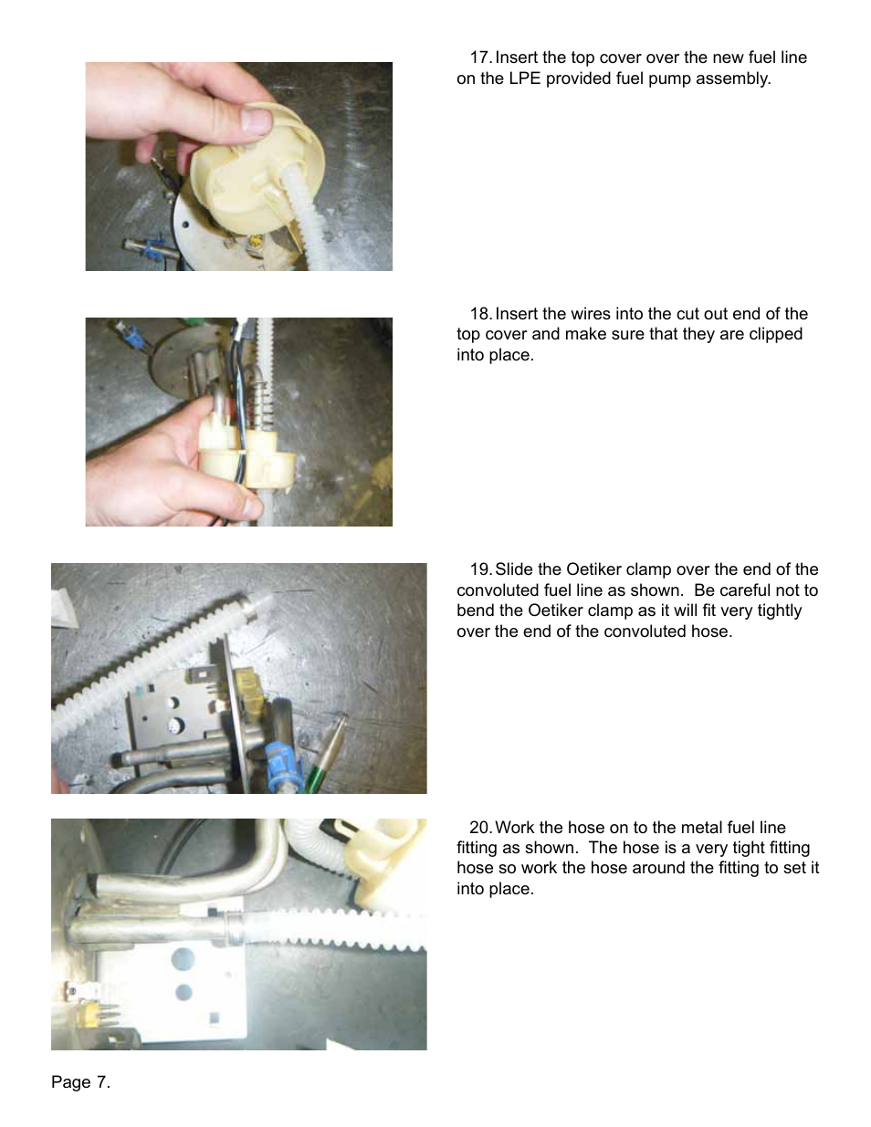 Lingenfelter L710650197 Lingenfelter C5 Corvette High Flow Fuel Pump 1997-2002 v2.9 User Manual | Page 8 / 12