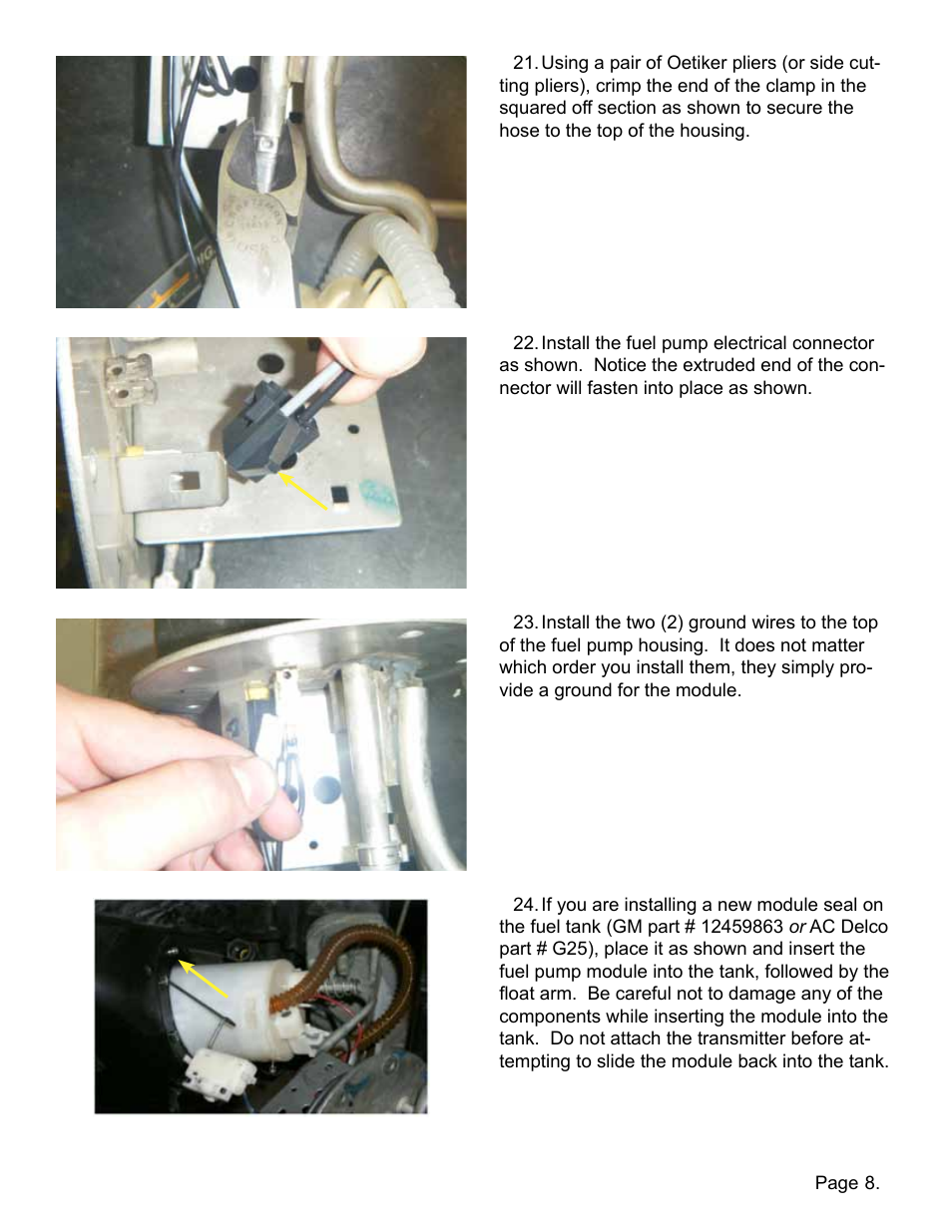 Lingenfelter L710650197 Lingenfelter C5 Corvette High Flow Fuel Pump 1997-2002 v2.9 User Manual | Page 9 / 12