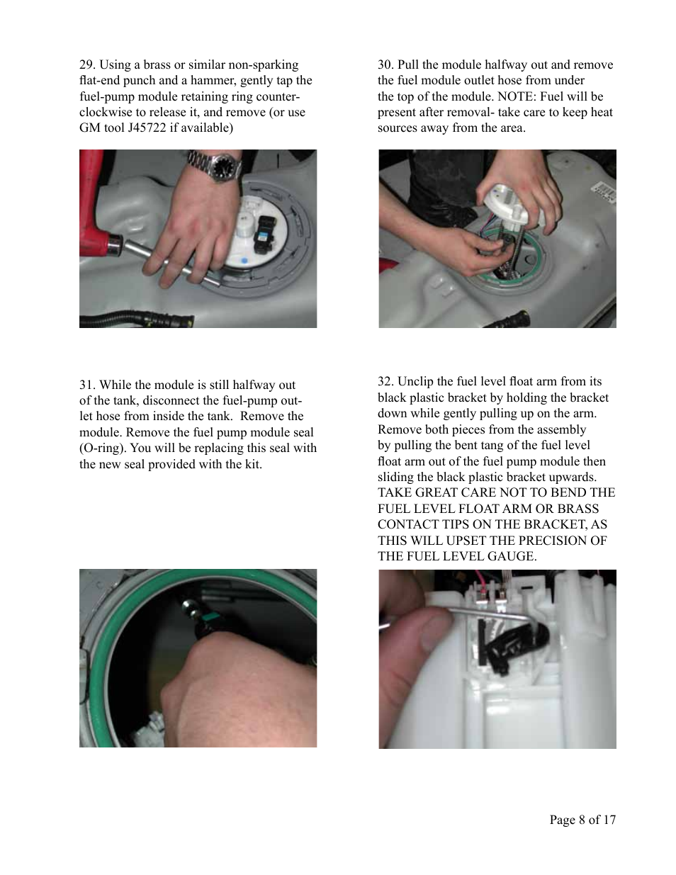 Lingenfelter L710660504 Lingenfelter Pontiac GTO Fuel Pump 2003-2006 v4.41 User Manual | Page 9 / 18