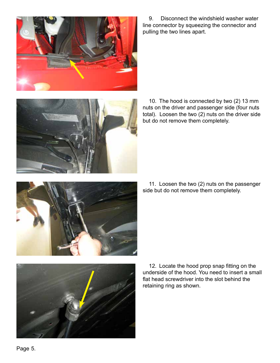 Lingenfelter L850131410 Camaro Ram Air Hood v 0.8 User Manual | Page 6 / 13