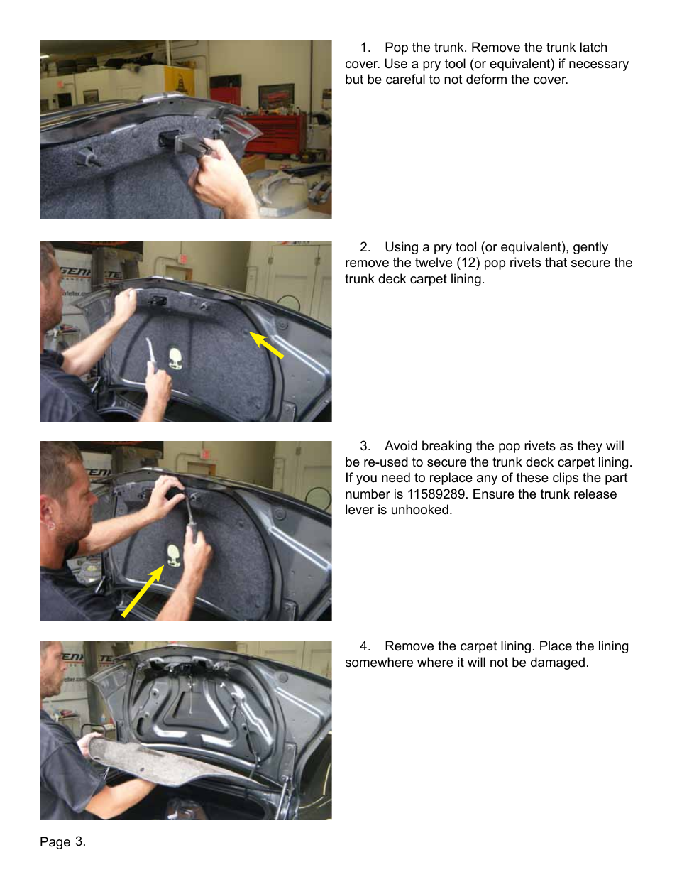 Lingenfelter L850151410 Camaro Rear Deck Spoiler v0.8 User Manual | Page 4 / 9