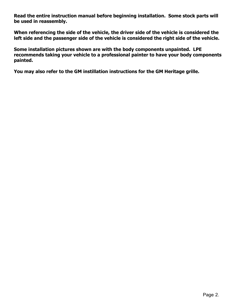 Lingenfelter L850181410 Camaro Grill Insert v0.8 User Manual | Page 3 / 12