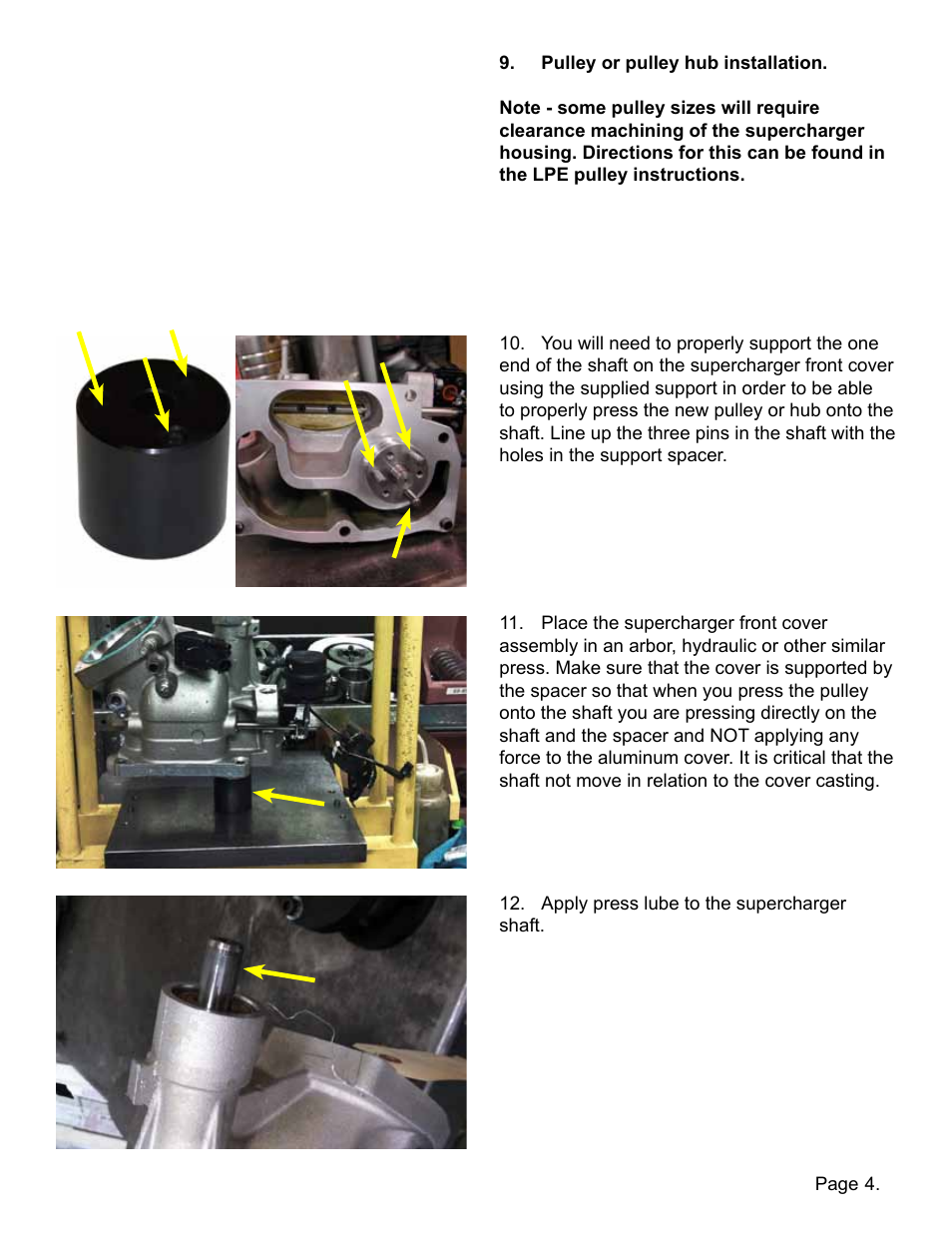 Lingenfelter L950066509 LSA & LS9 Pulley Removal & Install Kit v1.0 User Manual | Page 5 / 6
