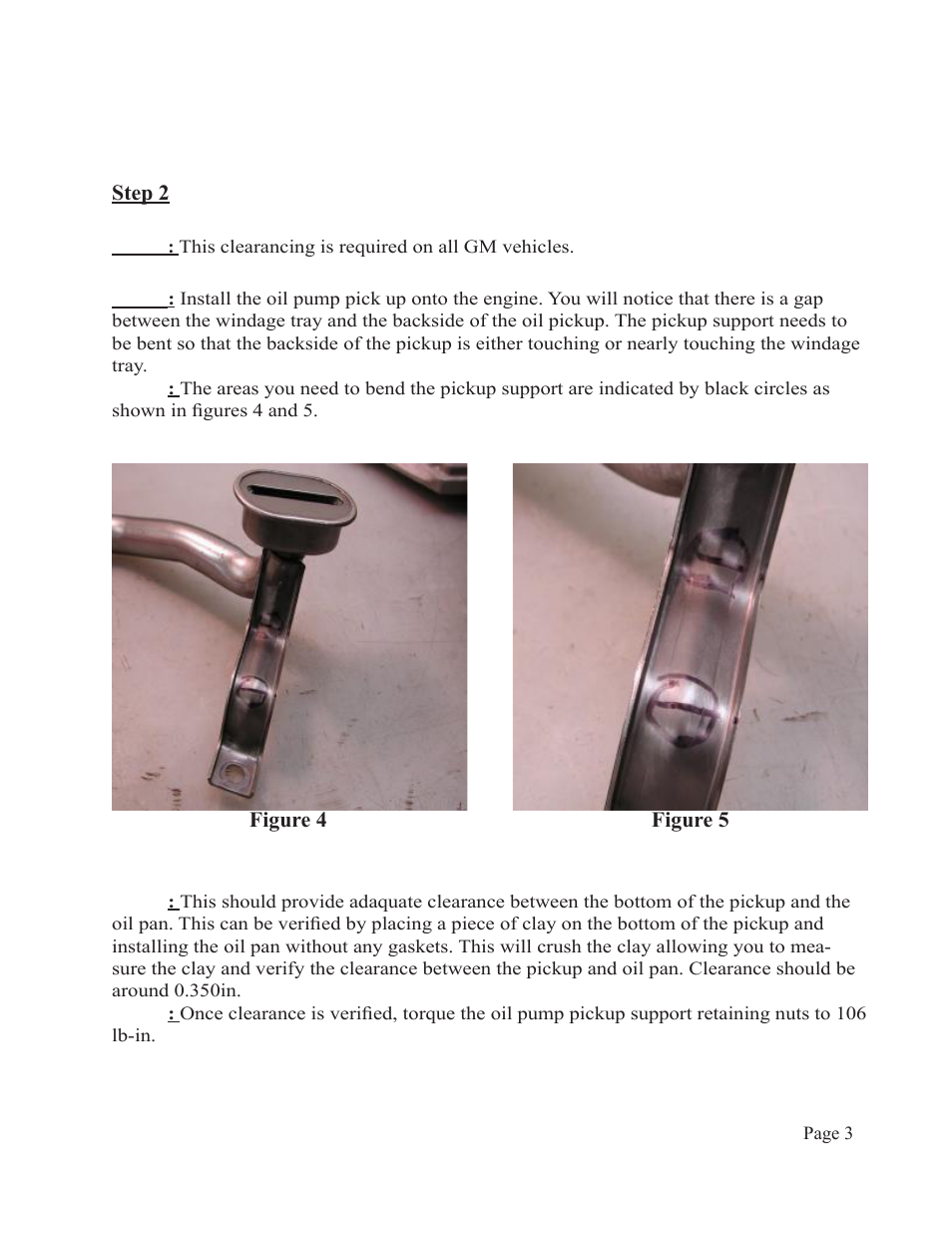 Lingenfelter 4 in Stroke Crankshaft Clearance Guide v2.0 User Manual | Page 4 / 6