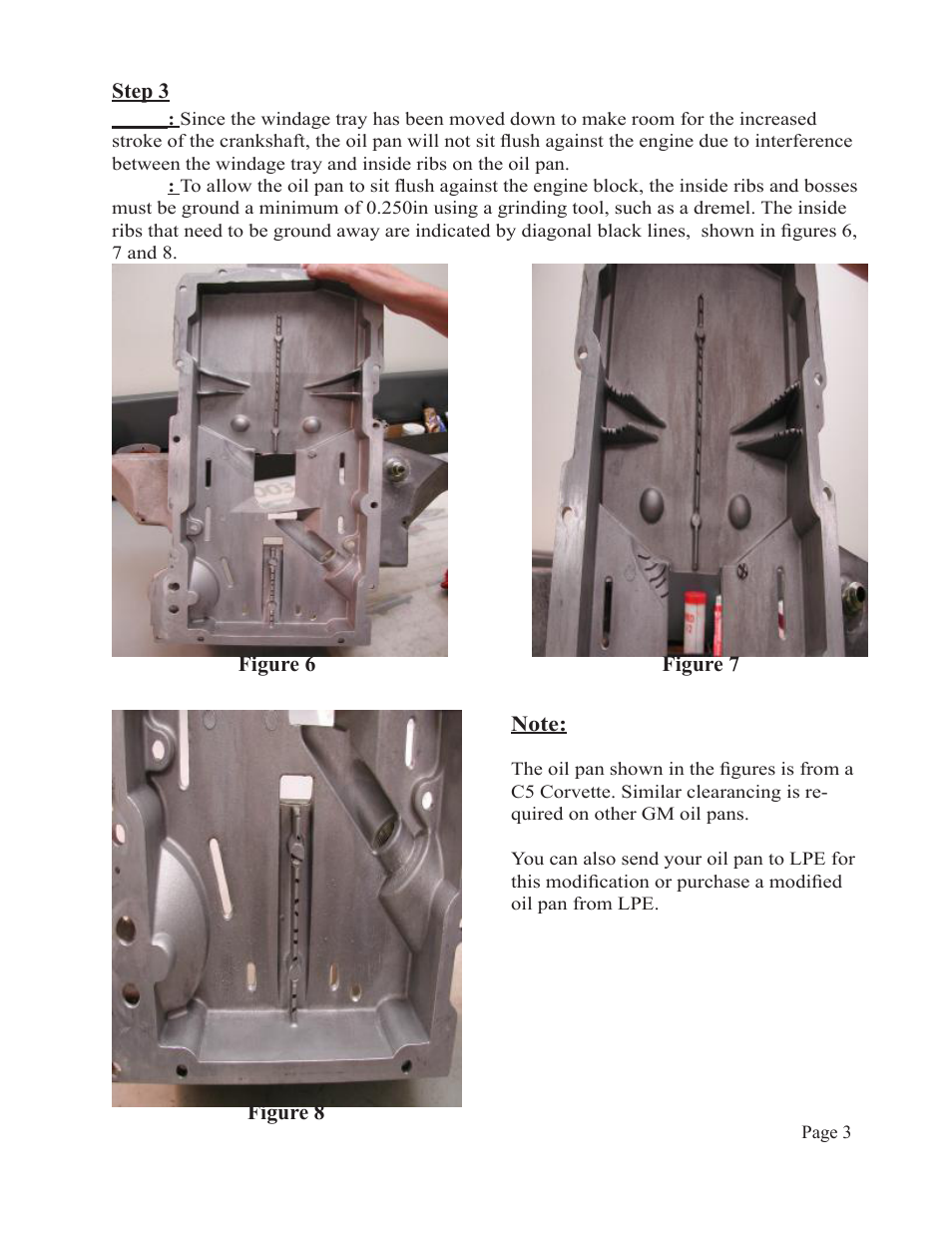 Lingenfelter 4 in Stroke Crankshaft Clearance Guide v2.0 User Manual | Page 5 / 6