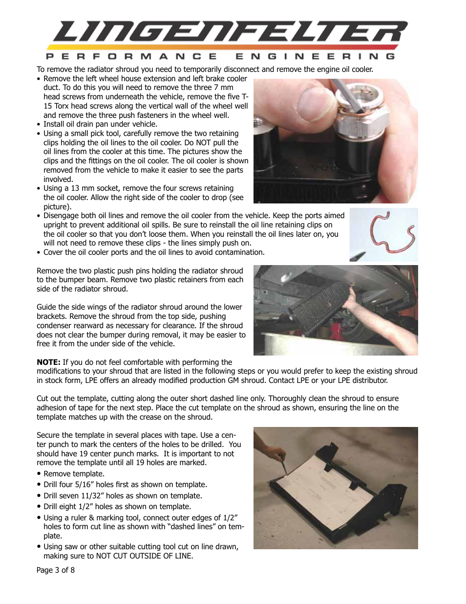Lingenfelter L650100206 PP C6 Z06 Corvette Air Intake Instructions v3.02 small User Manual | Page 4 / 9