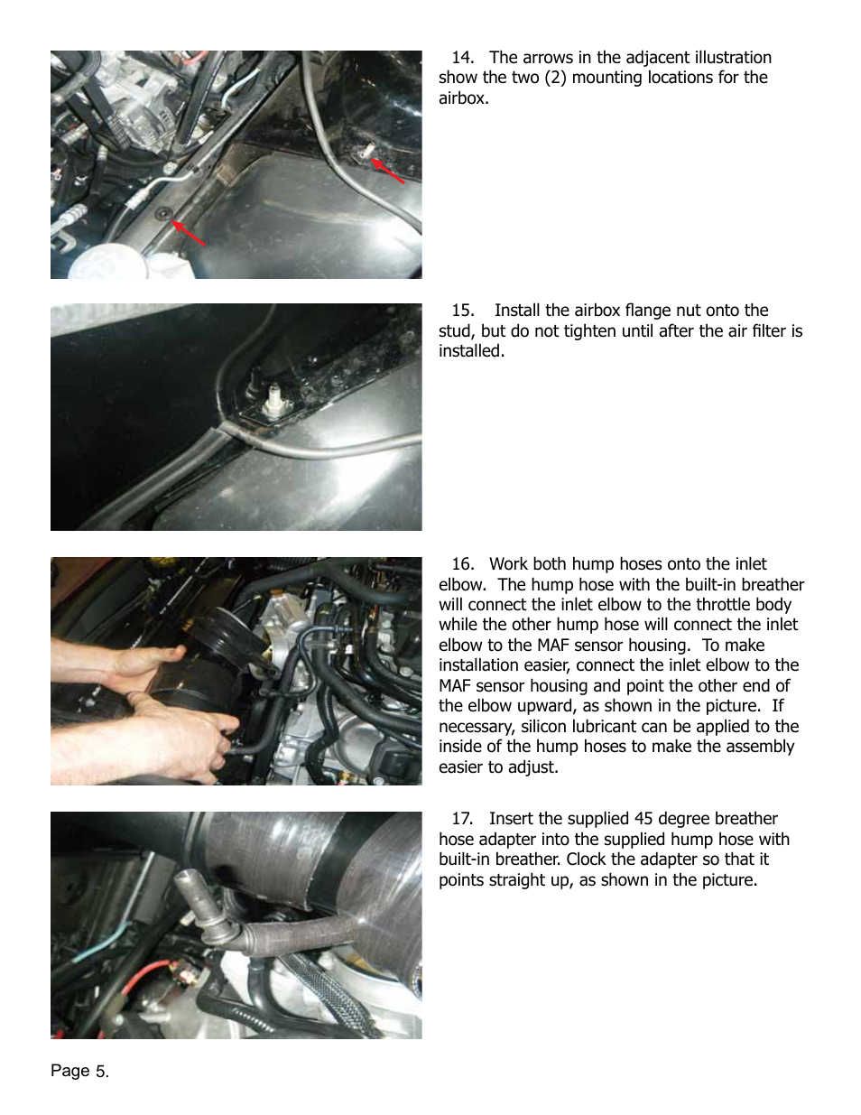 Lingenfelter L650162012 Lingenfelter Camaro ZL1 Air Intake Kit 2012-13 v1.1 User Manual | Page 6 / 9