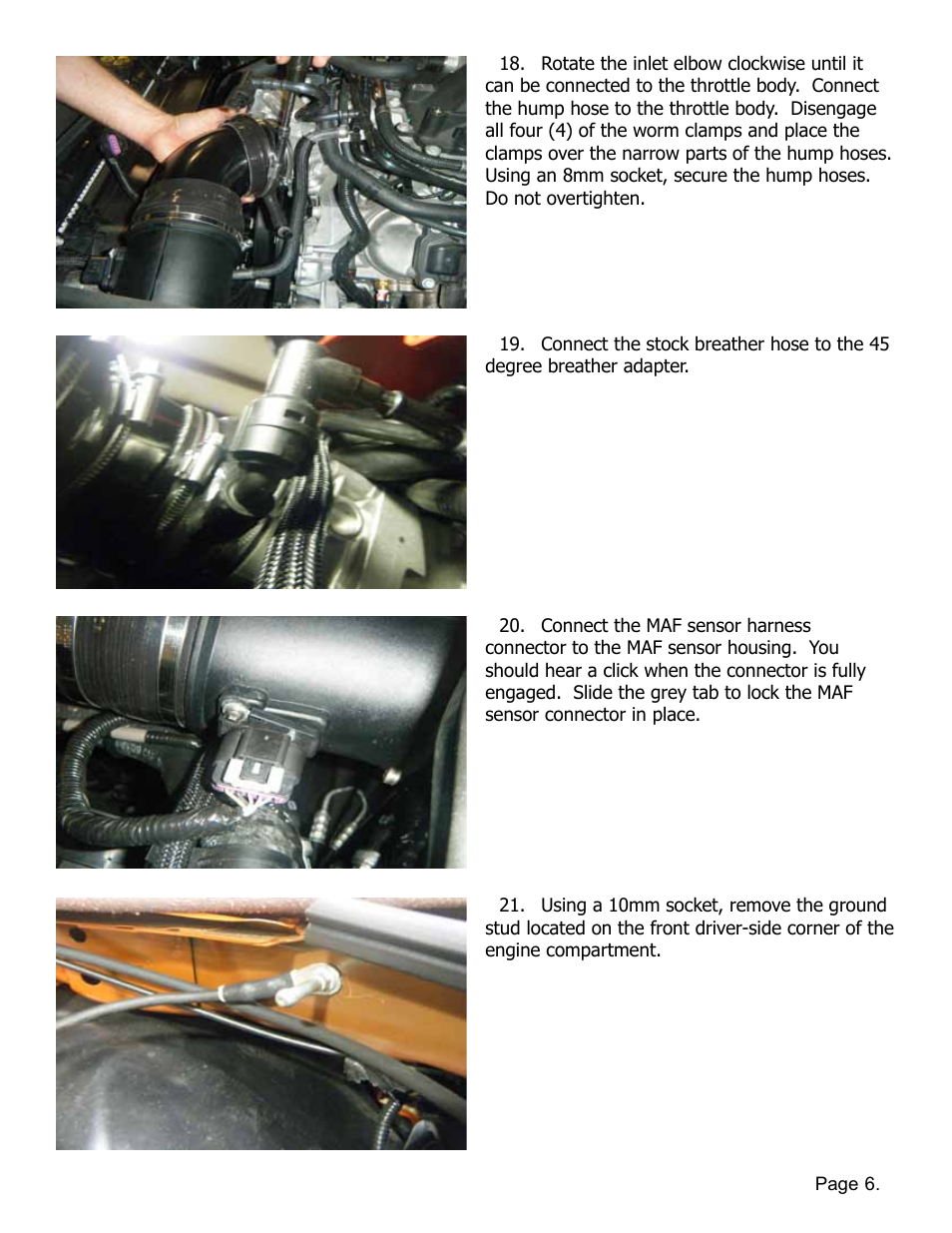 Lingenfelter L650162012 Lingenfelter Camaro ZL1 Air Intake Kit 2012-13 v1.1 User Manual | Page 7 / 9