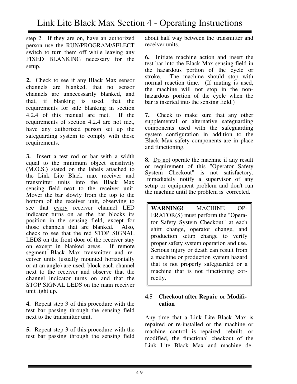 LINK Systems Max Presence Sensing Device User Manual | Page 42 / 48