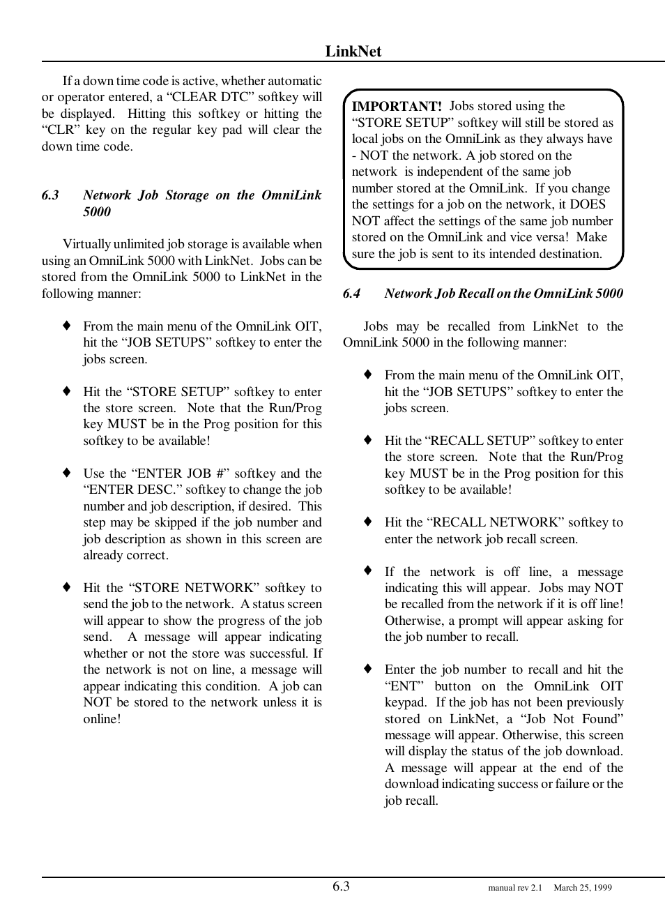 LINK Systems LinkNet I User Manual | Page 34 / 47