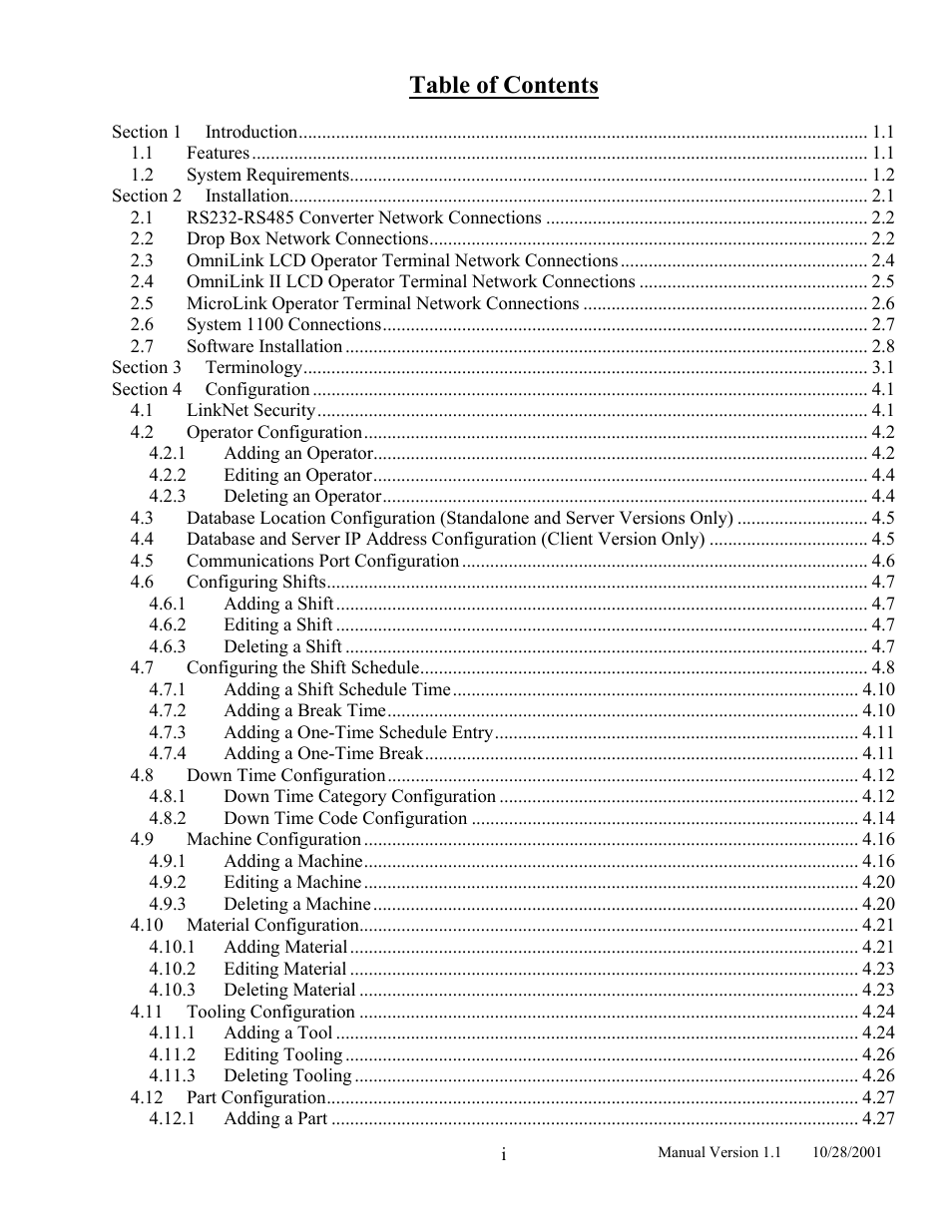 LINK Systems LinkNet II User Manual | Page 3 / 99