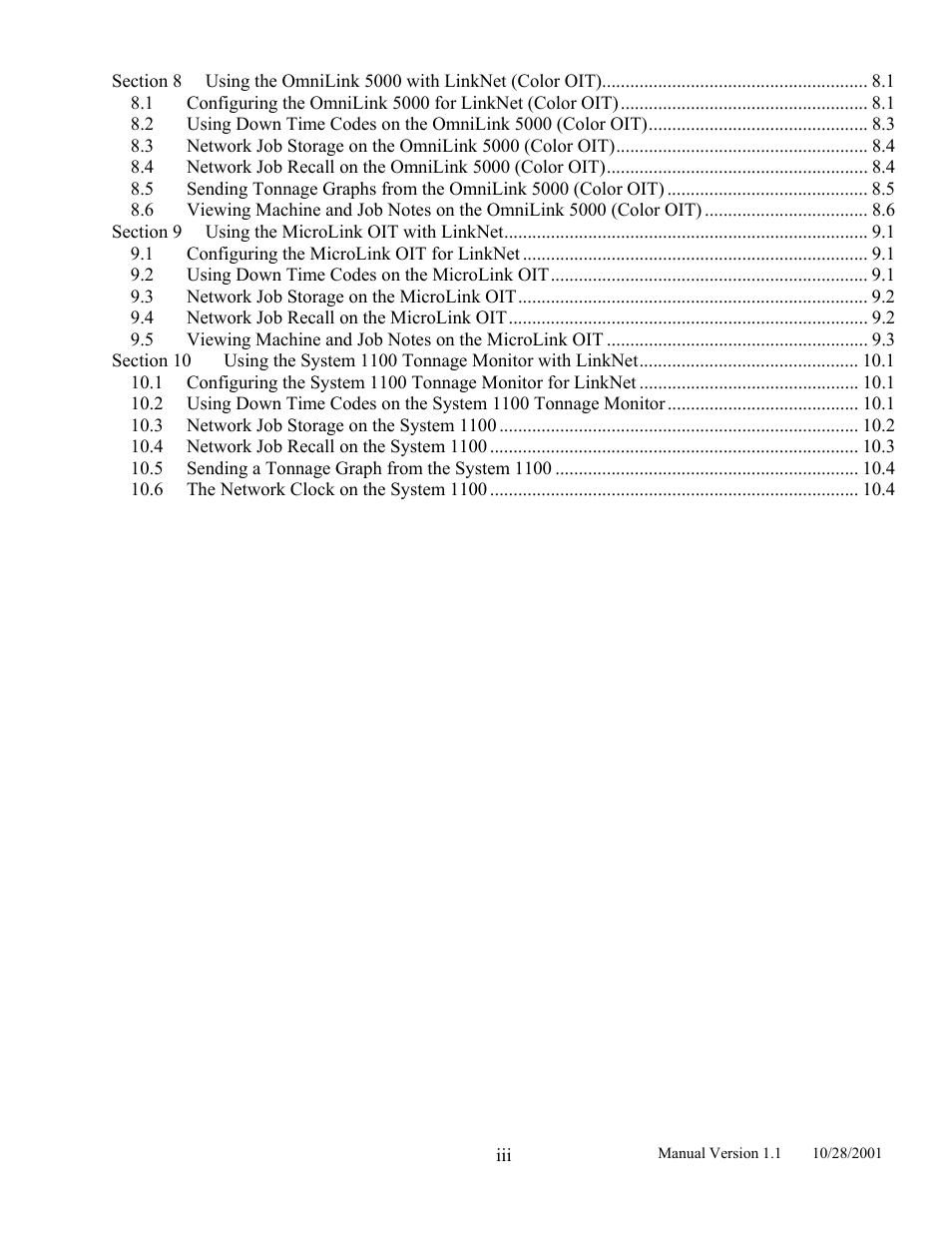 LINK Systems LinkNet II User Manual | Page 5 / 99