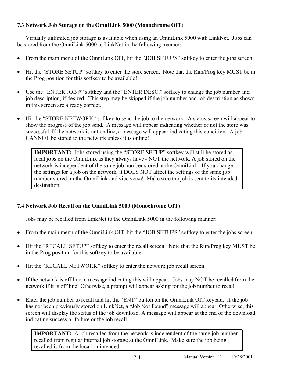 LINK Systems LinkNet II User Manual | Page 82 / 99