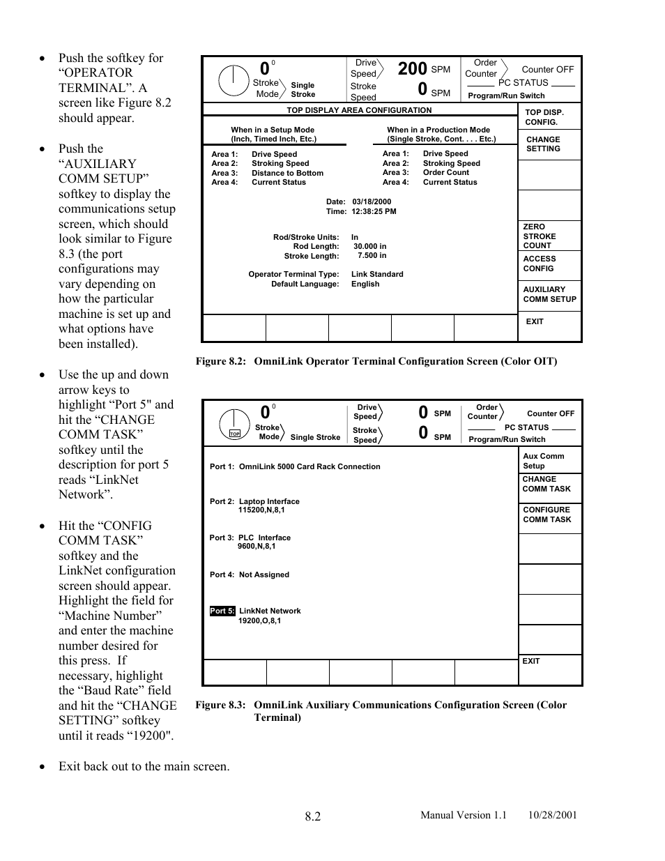 Figure 8.2, Figure 8.3 | LINK Systems LinkNet II User Manual | Page 86 / 99