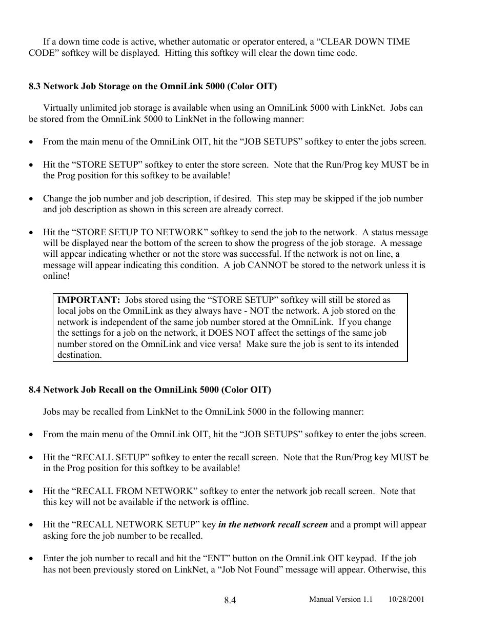 LINK Systems LinkNet II User Manual | Page 88 / 99