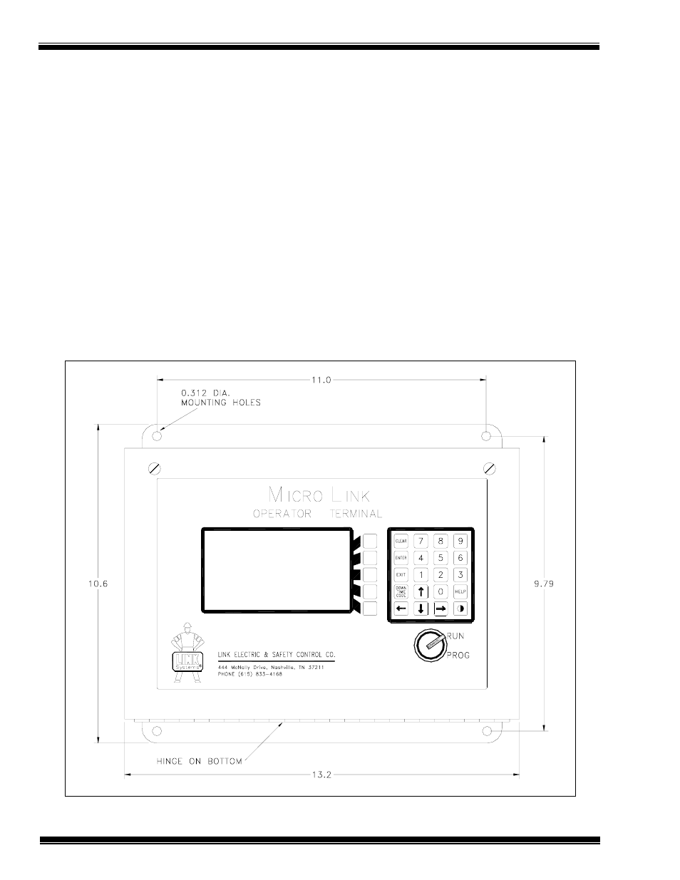 Microlink: operator interface terminal | LINK Systems Microlink User Manual | Page 10 / 26