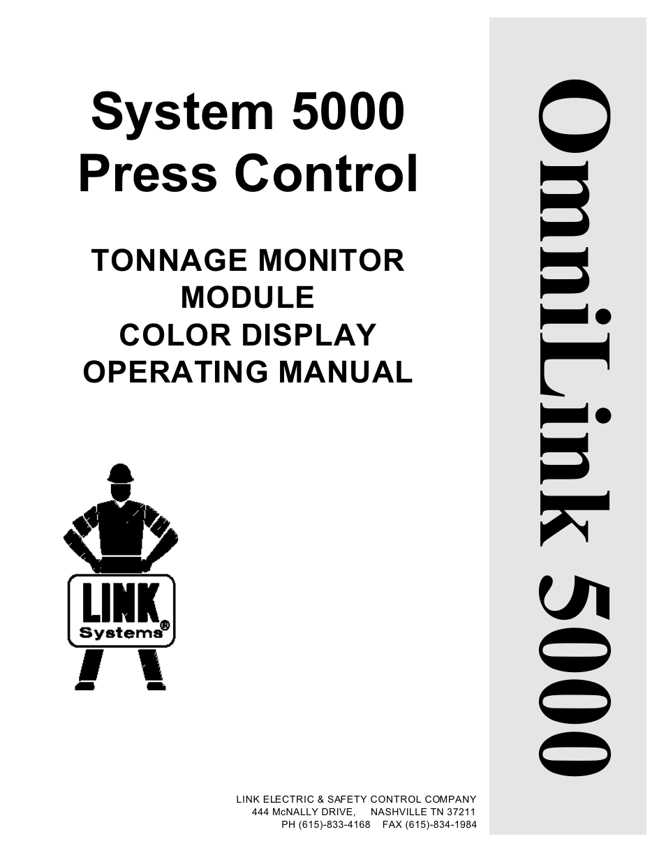 LINK Systems OmniLink 5000 User Manual | 81 pages