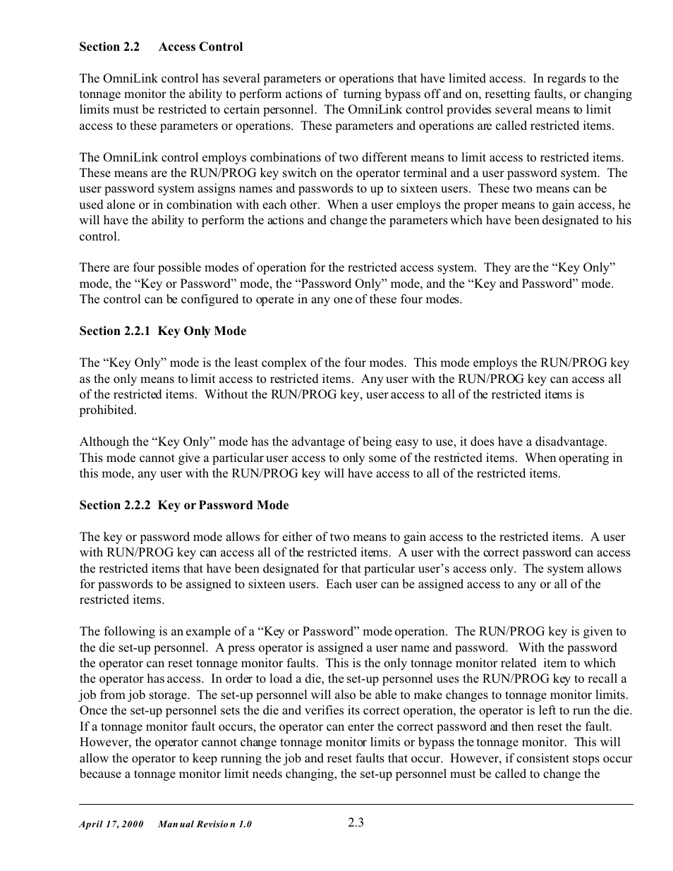 LINK Systems OmniLink 5000 User Manual | Page 11 / 81